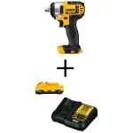 DEWALT 20V MAX Cordless 1/2 in. Impact Wrench Kit with 3.0Ah Battery and Charger thumbnail 1