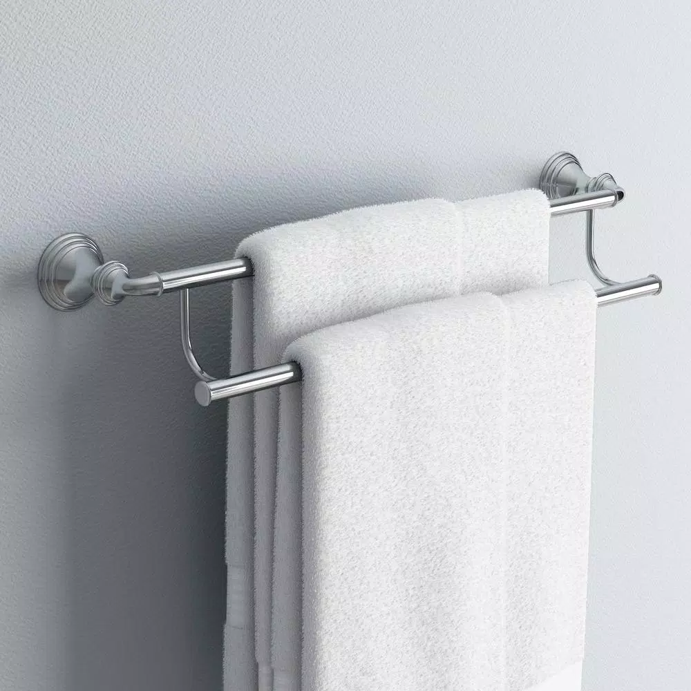 KOHLER Devonshire 24 in. Double Towel Bar, Polished Chrome