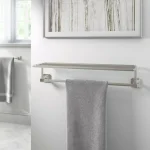 Franklin Brass Napier 24 in. W Metal Towel Train Rack, Satin Nickel thumbnail 2