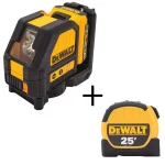 DeWalt 12V MAX Green Self-Leveling Cross-Line Laser Level with 25 ft. Tape Measure Bonus thumbnail 10