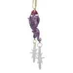 Design Toscano 5.5 in. Tenacious Tentacles Octopus Holiday Ornament with Santa Hat thumbnail 2
