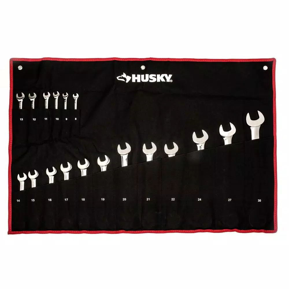 Husky 34-Piece SAE and Metric Master Ratcheting Wrench Set