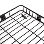 Stark Universal Roof Basket Cargo Carrier with Rack Extensions, 150 lb Capacity, Black thumbnail 6