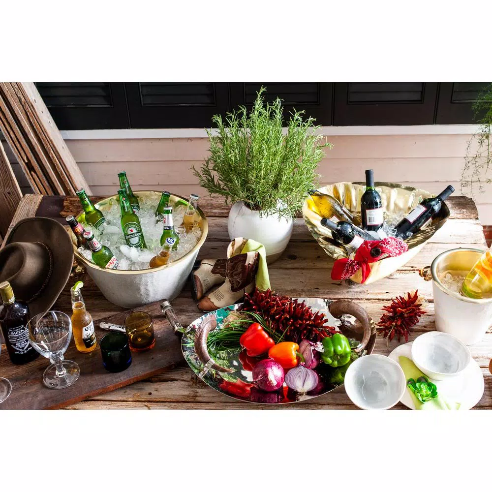 Abigails Abigail's Brown Chalet Reclaimed Wood Serving Tray, 28 in. Rectangle Cheese Board
