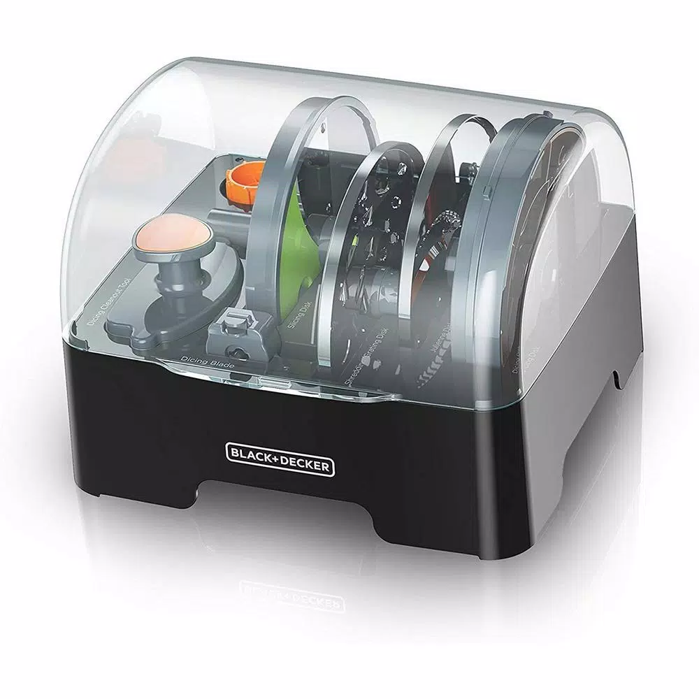 BLACK+DECKER MultiPrep 150W Electric Food Chopper, Slicer, and Dicer