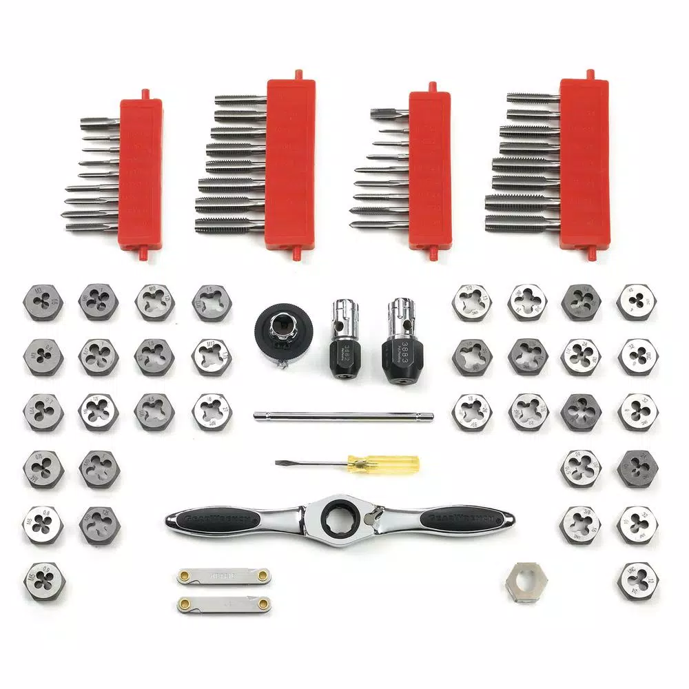 GearWrench 75-Piece SAE/Metric Ratcheting Tap and Die Set