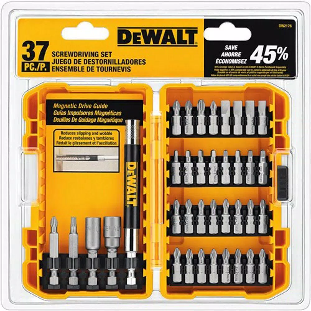 DEWALT 37-Piece Screwdriver Bit Set with Tough Case