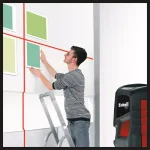 Einhell TC-LL 2 Self-Leveling Red-Beam Cross-Line Laser Level, 30-Ft Range thumbnail 6