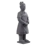Nearly Natural 40 in. Classic Gray Stone Warrior Statue - Indoor/Outdoor Decorative Sculpture thumbnail 6