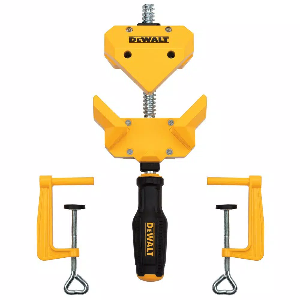 DEWALT 90-Degree Corner Clamp with 2 Table Clamps, 250 lb. Clamping Force