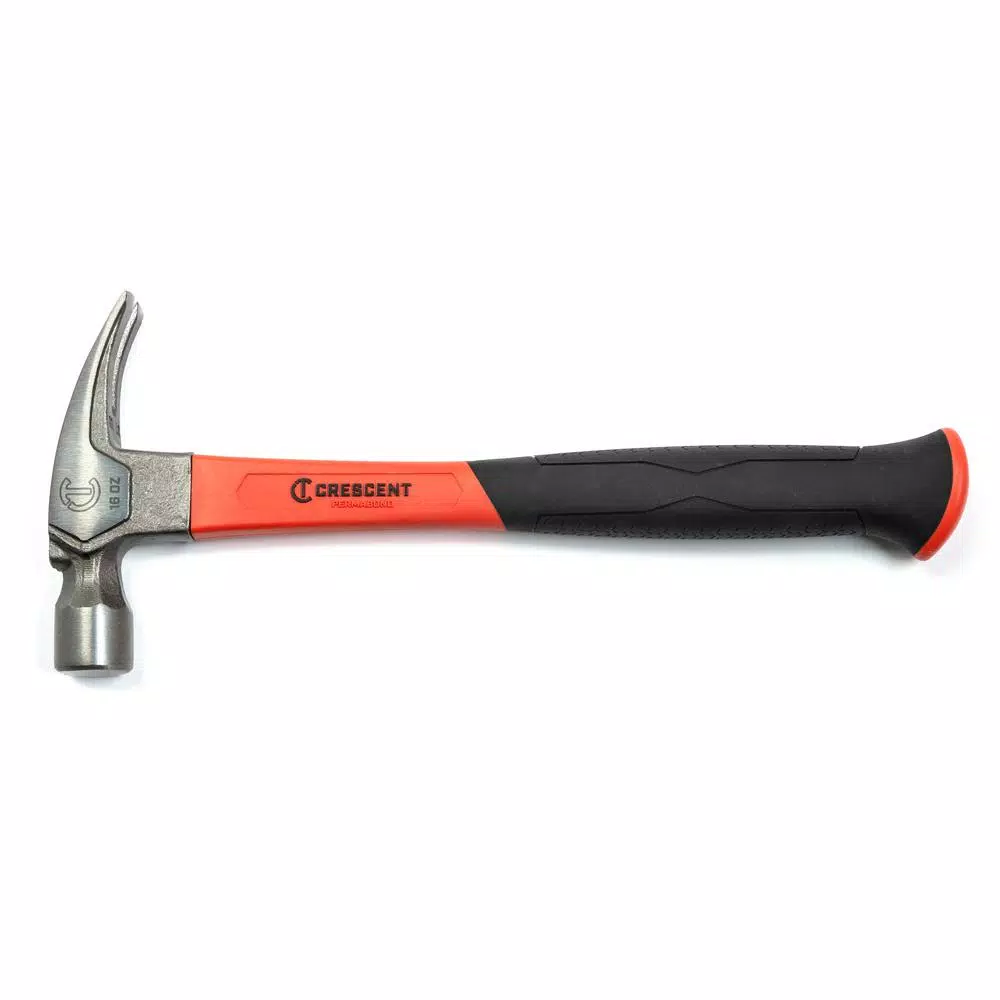 Crescent 16 oz. Fiberglass Rip Claw Hammer with Polished Forged Steel Head