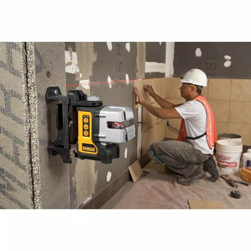 DEWALT DW089K 3-Beam Red Self-Leveling Cross Line Laser Level with Case