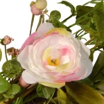 National Tree Company 24 in. Decorative Spring Wreath with Mixed Pastel Flowers and Berry Clusters thumbnail 2