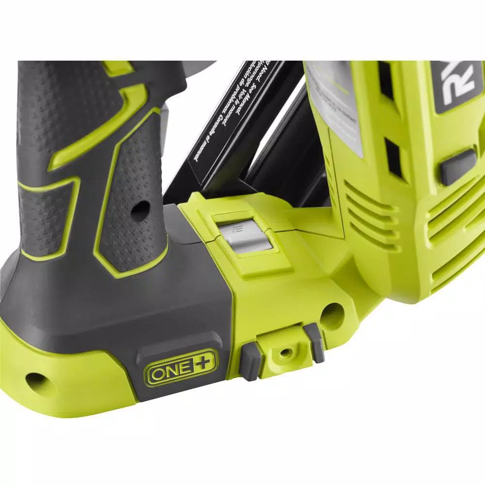 RYOBI 18V ONE+ 15-Gauge Angled Cordless AirStrike Finish Nailer Kit with 2.0 Ah Battery and Charger