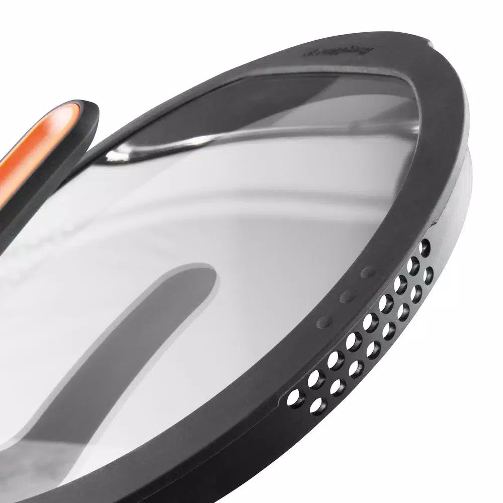BergHOFF GEM Stay Cool 4.1 qt. Cast Aluminum Nonstick Saute Pan with Glass Lid, Orange