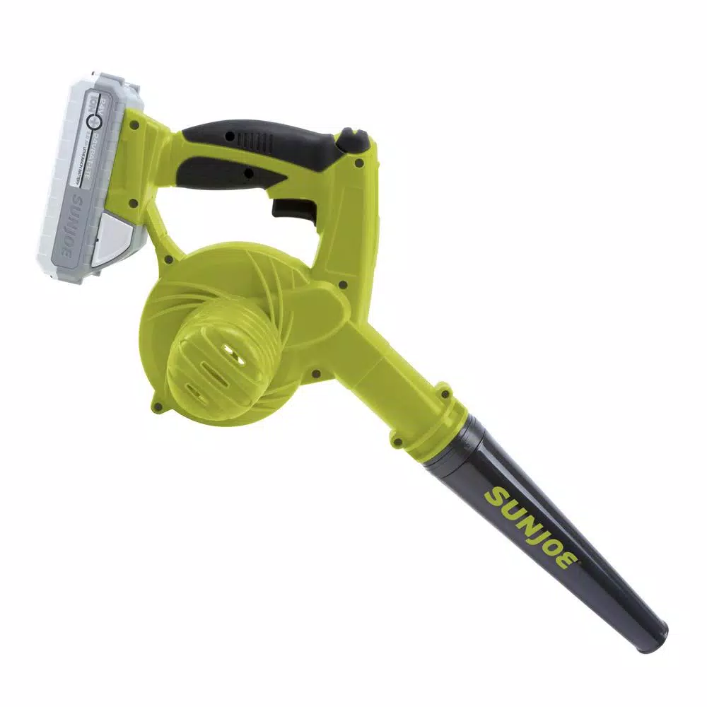 Sun Joe 24V iON+ Cordless Workshop Blower and Vacuum Kit with 2.0 Ah Battery and Charger