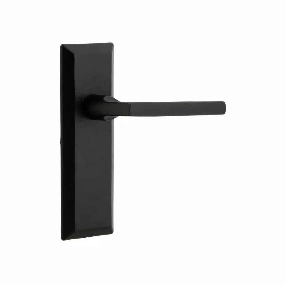 Unbranded Ageless Iron Dirk Lever Single Dummy Plate with Long Plate in Black Iron