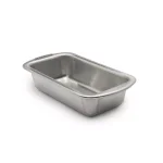 Doughmakers 8.5 x 4.5 in. Heavy Duty 16 Gauge Aluminum Loaf Pan with Patented Pebble Pattern thumbnail 1