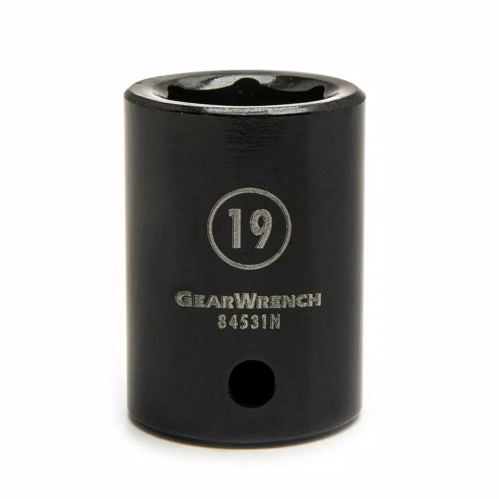 GearWrench 12-Piece 1/2 in. Drive Metric Standard Impact Socket Set (8-19 mm)