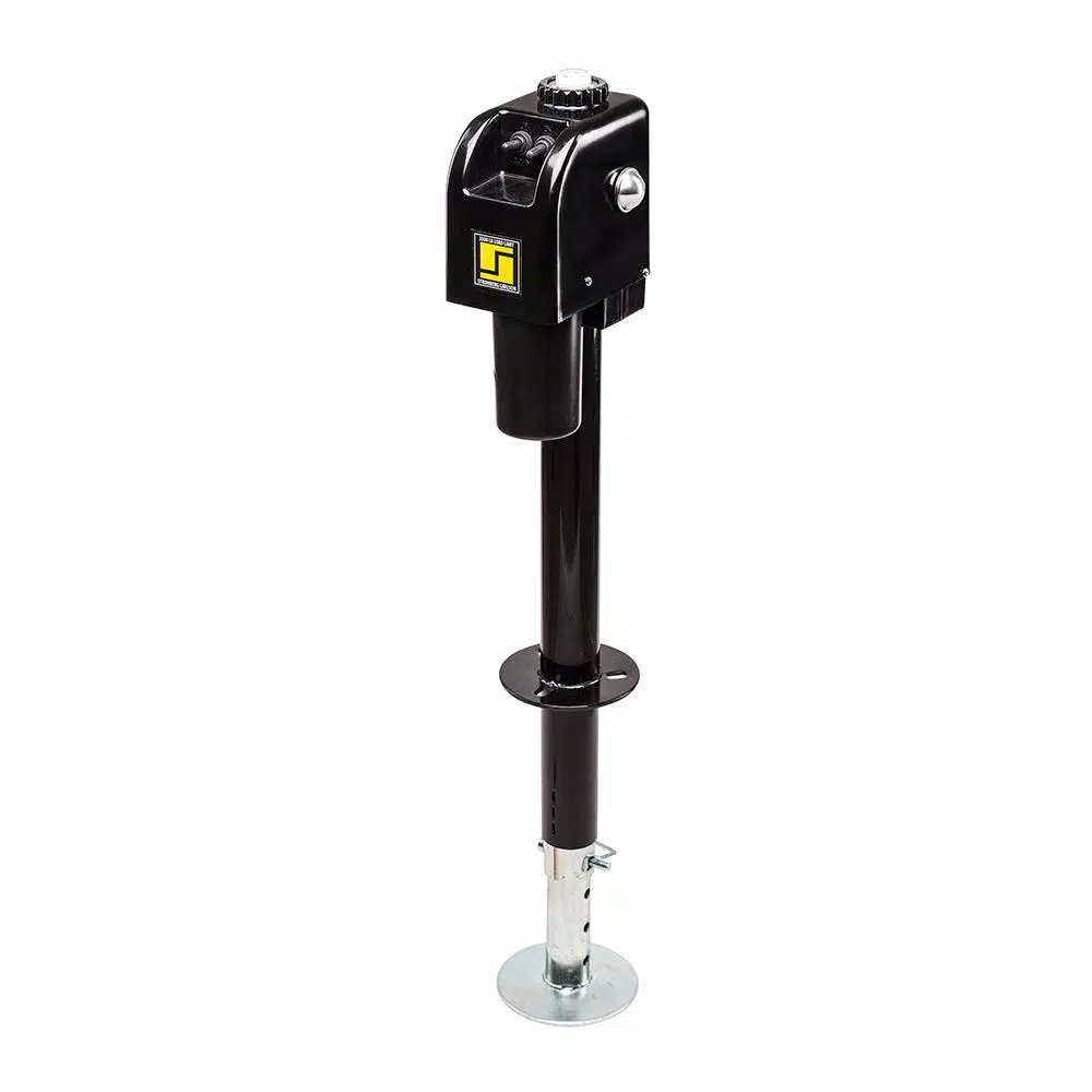 Stromberg Carlson Products Stromberg Carlson 3,500 lb. Black Electric Tongue Jack with LED Lights