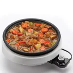 Aroma Super Pot 3-in-1 10 in. Indoor Grill, Steamer, and Slow Cooker - White thumbnail 4