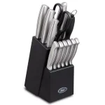 Oster Baldwyn 14-Piece Stainless Steel Knife Set with Hardwood Block thumbnail 1