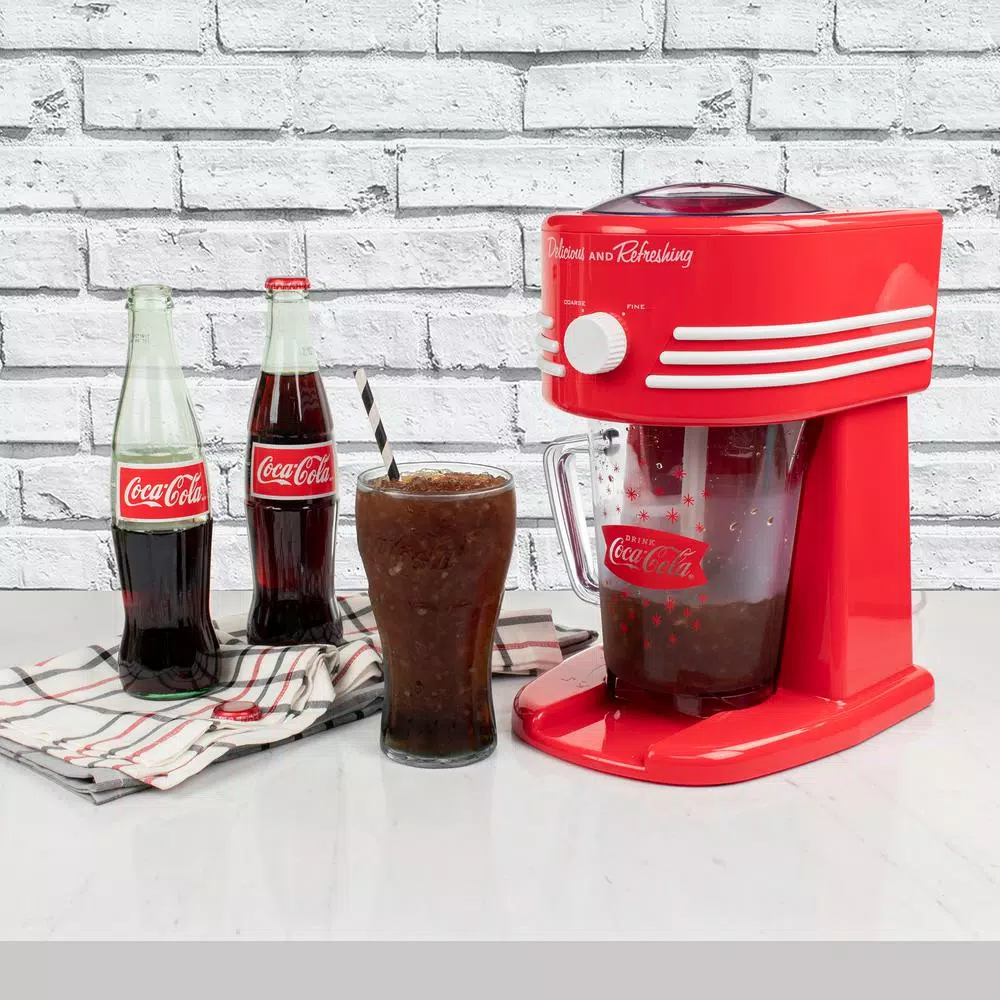 Nostalgia Coca-Cola 40 oz. Frozen Beverage Station Blender, Red