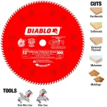Diablo 12 in. 100-Tooth Ultimate Polished Finish Carbide Saw Blade, 15-Pack thumbnail 4