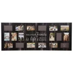 Pinnacle Gallery Solutions Black Wood Collage Picture Frame, 18 Photo Openings, 4 x 6 in. thumbnail 2