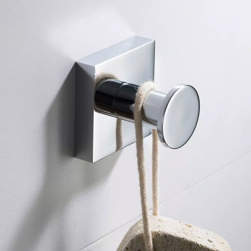 KRAUS Ventus Chrome Bathroom Robe and Towel Hook