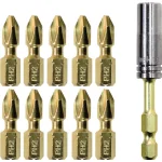 Makita Impact GOLD Torsion Magnetic Steel Insert Bit Set, 11-Piece thumbnail 1