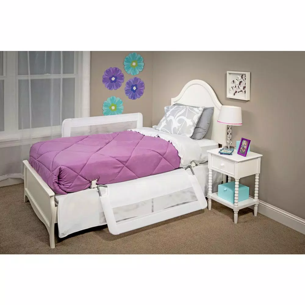 Regalo Double Sided Swing Down Bed Rail for Toddlers, Fits Full/Queen Mattresses