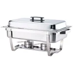 ALPHA Living 8 Qt. Stainless Steel Foldable Chafing Dish Buffet Set thumbnail 1
