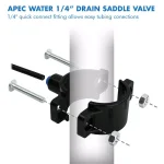 APEC Water Systems RO System Drain Saddle Clamp with 1/4 in. Quick-Connect Fitting thumbnail 2