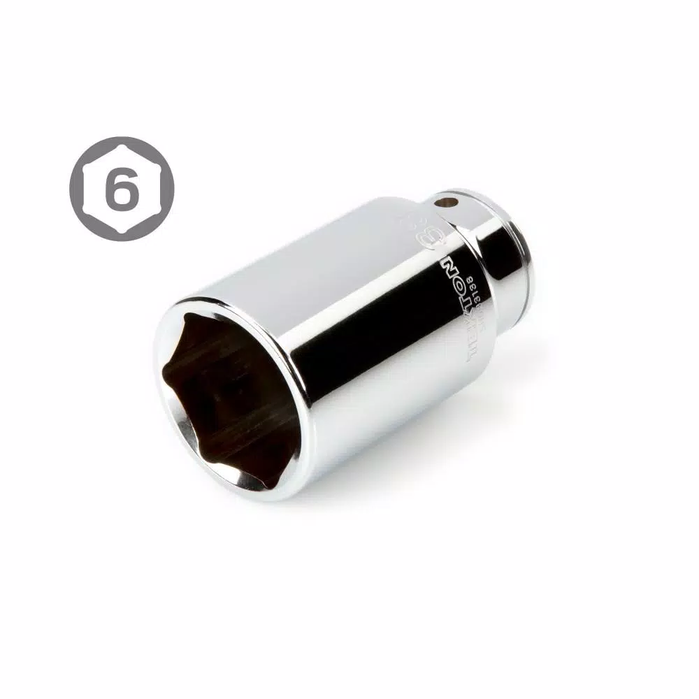 TEKTON 3/4 in. Drive Deep 6-Point Metric Socket and Ratchet Set, 19 mm to 50 mm (27-Piece)
