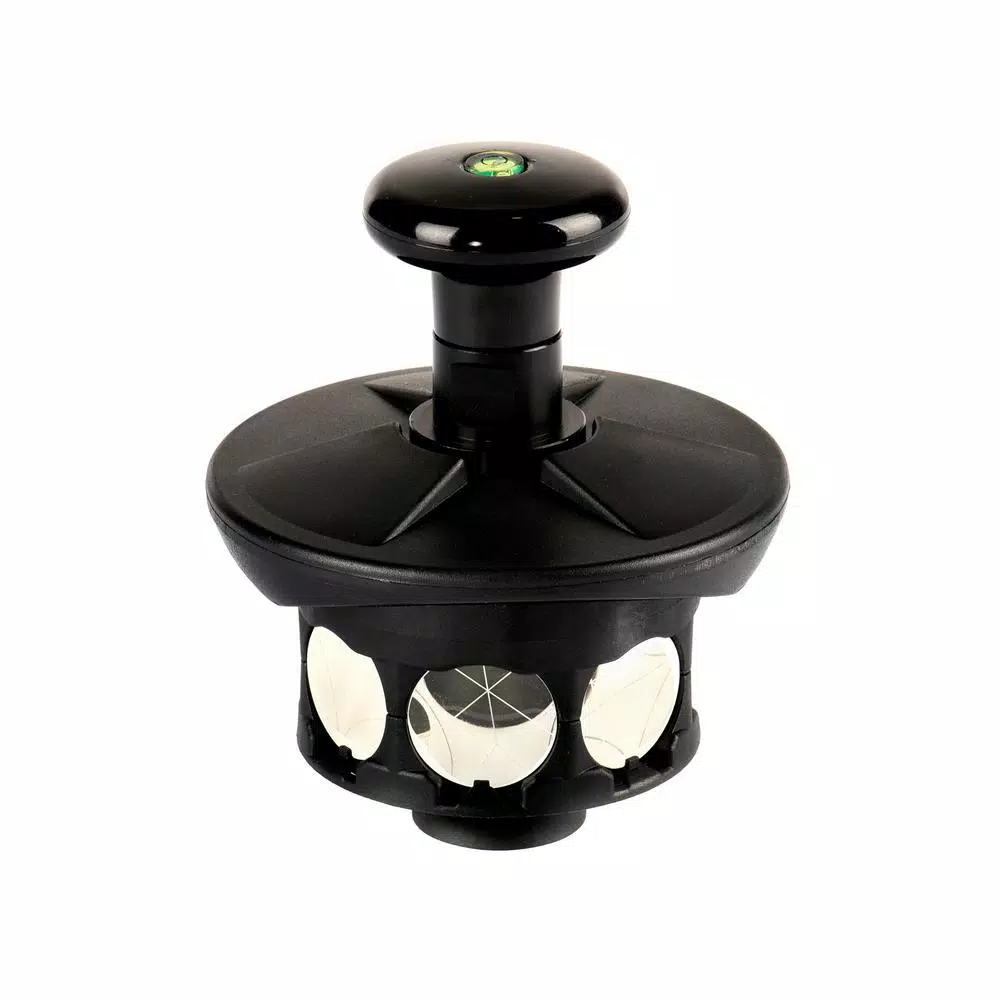 AdirPro 360-Degree Reflective Prism Assembly with Height Adapter for Robotic Total Stations