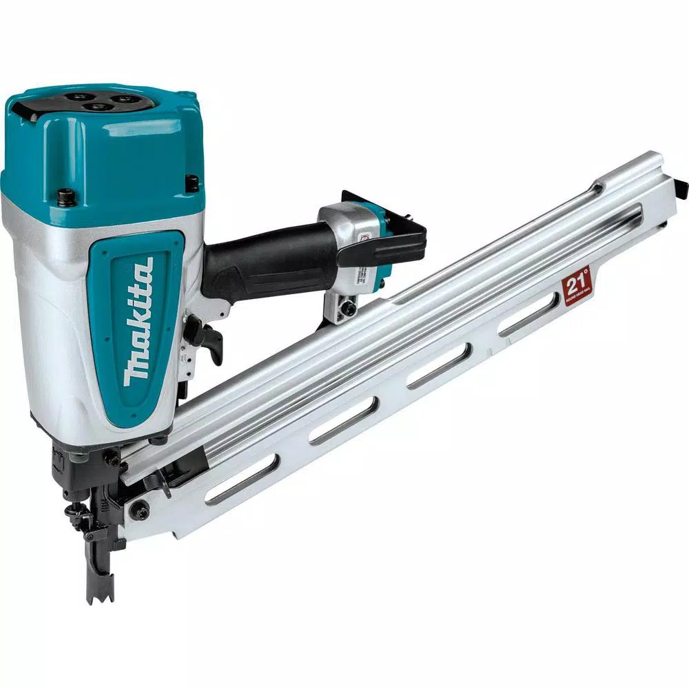 Makita 21° Pneumatic Full Round Head Framing Nailer, 3-1/2 in. Capacity
