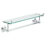Delta Porter 18 in. Towel Bar with Glass Shelf, Polished Chrome thumbnail 1