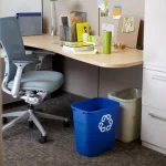 Rubbermaid Commercial Products Rubbermaid Commercial 7 Gal. Deskside Recycling Bin, Blue thumbnail 5
