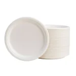 Unbranded 10 in. White Sugarcane Plates, 300 Pack - Eco-Friendly Biodegradable Disposable Plates thumbnail 1