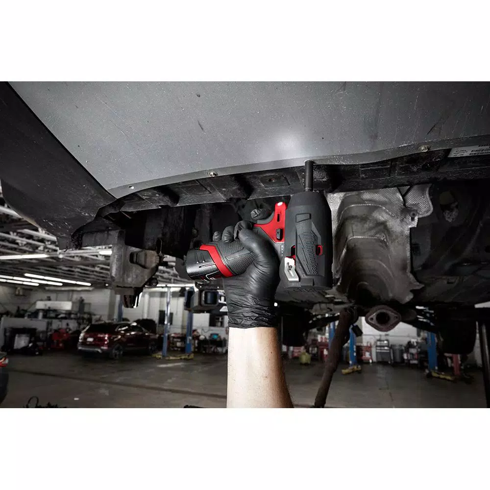 Milwaukee M12 FUEL 12V Brushless 1/4 in. Stubby Impact Wrench with 2.0 Ah Battery