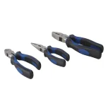 Unbranded Ford 3-Piece Pliers Set, Carbon Steel with Ergonomic Soft Grip Handles thumbnail 1
