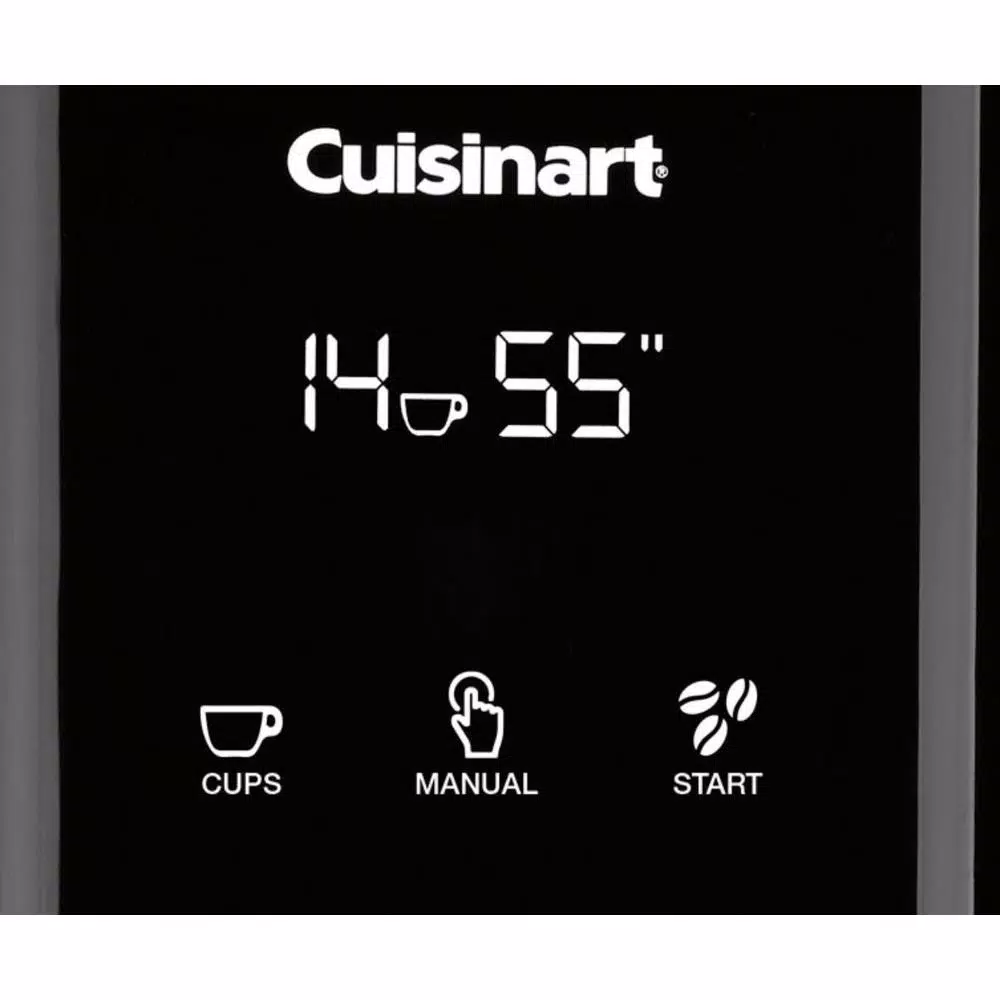 Cuisinart T Series Burr Coffee Grinder with Touchscreen Controls, 18 Grind Settings, Black