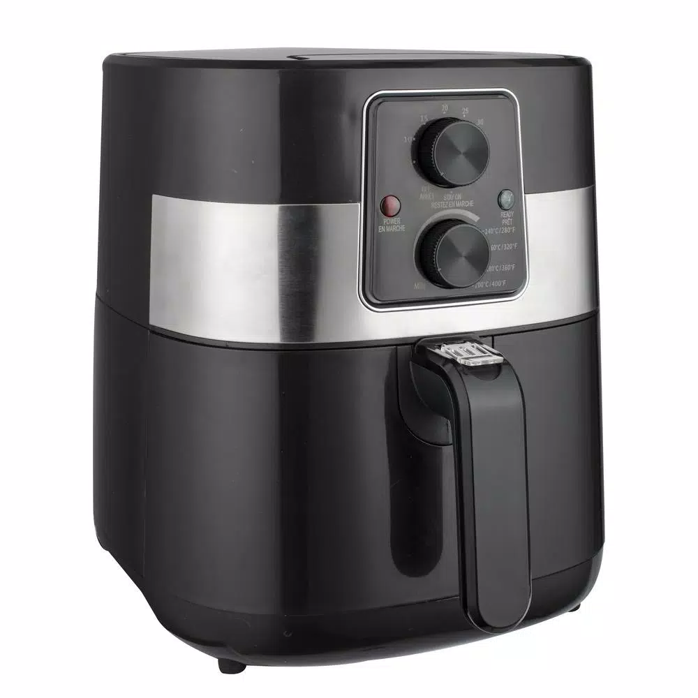 Frigidaire 3.2 Qt. Compact Air Fryer with Adjustable Temperature and Automatic Shut-Off, Black