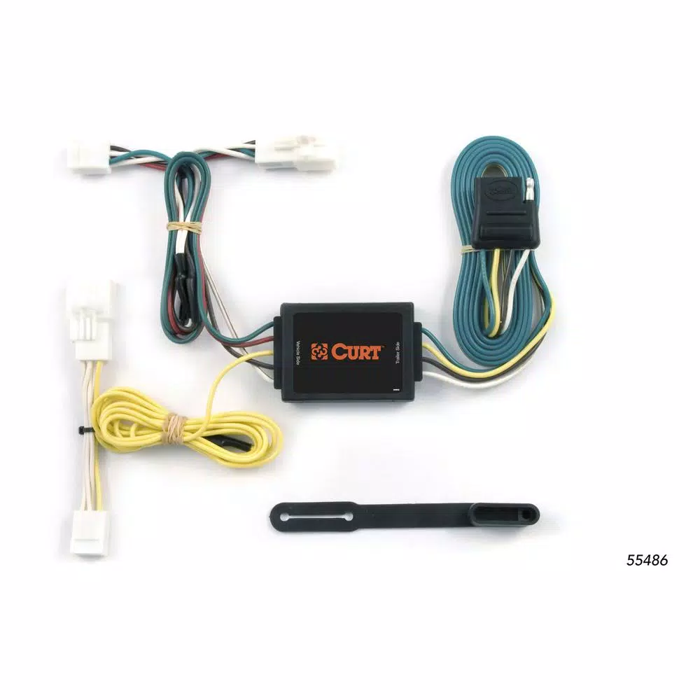 CURT Custom Vehicle-Trailer Wiring Harness for Toyota RAV4, 4-Way Flat Output Plug-and-Play T-Connector