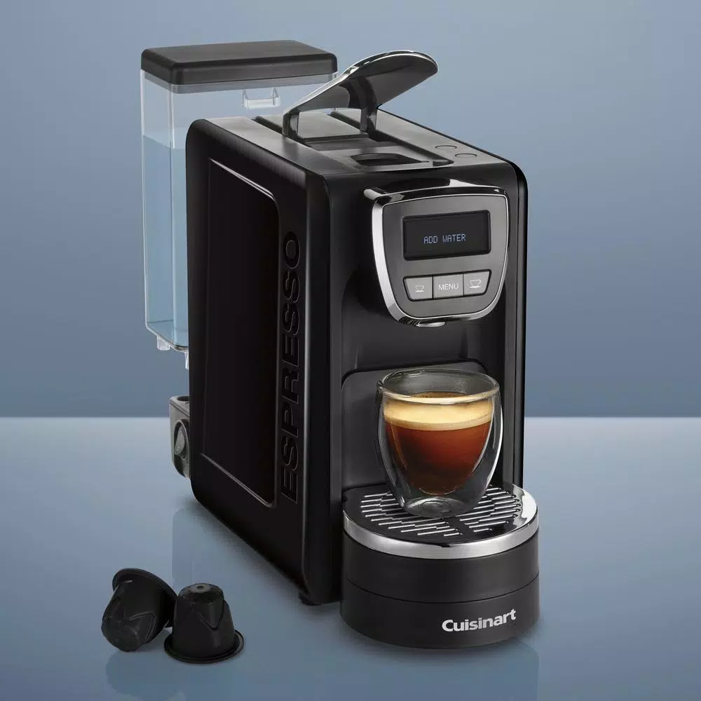 Cuisinart Espresso Defined Black Espresso Machine, 19 Bar Pressure, Nespresso OriginalLine Compatible
