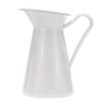Golden Rabbit 3 Qt. White Enamelware Pitcher, Porcelain-Enameled Steel thumbnail 2