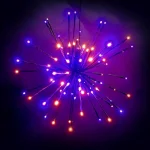HOLIDYNAMICS HOLIDAY LIGHTING SOLUTIONS 16 in. Orange and Purple LED Spritzer Halloween Yard Decoration thumbnail 1
