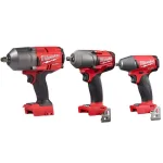 Milwaukee M18 FUEL 3-Tool Impact Wrench Combo Kit: 1/2 in. High Torque, 1/2 in. Mid Torque & 3/8 in. Compact thumbnail 1