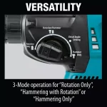 Makita 18V LXT Brushless SDS-Plus Rotary Hammer Drill Kit with Bonus Dust Extraction Attachment thumbnail 11